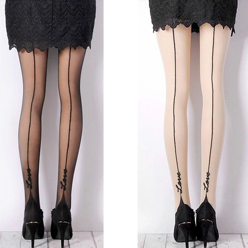 Elegant vine back-seam pantyhose, Simons, Shop Women's Patterned Pantyhose  Online